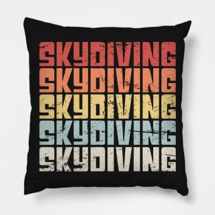 Retro SKYDIVING Icon Pillow