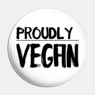 Proudly Vegan Pin