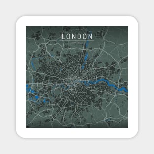 LONDON UK MAP Magnet