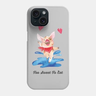 Happy Dancing Vegan Pig Phone Case