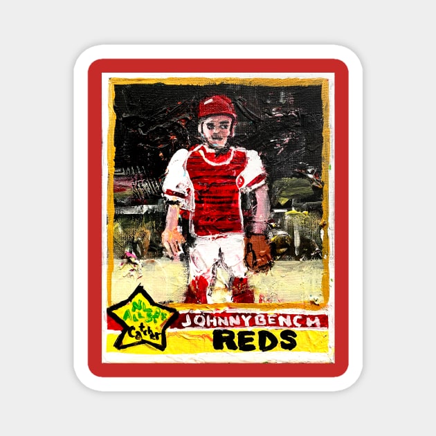 Johnny Bench Magnet by ElSantosWorld