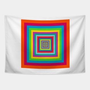 Colorful square stripes Tapestry