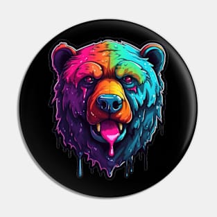 Grunge Bear Pin