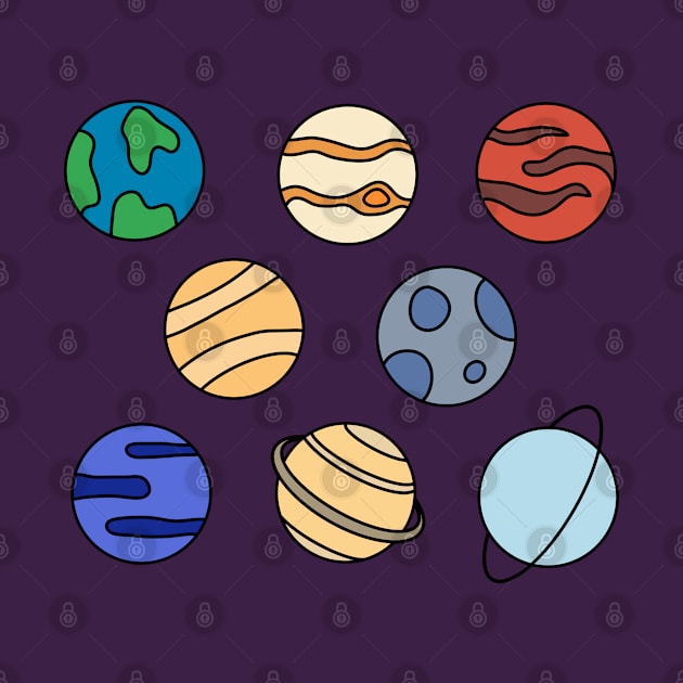 Solar System Planets by DrawAHrt