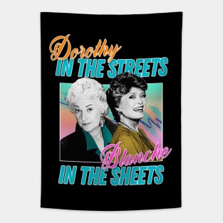 Dorothy In The Streets Blanche In The Sheets ∆ Graphic Design 80s Style Hipster Statement Tapestry