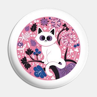 Genderfluid Pride Cat Pin