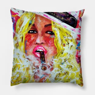 Cigar Lady Pillow