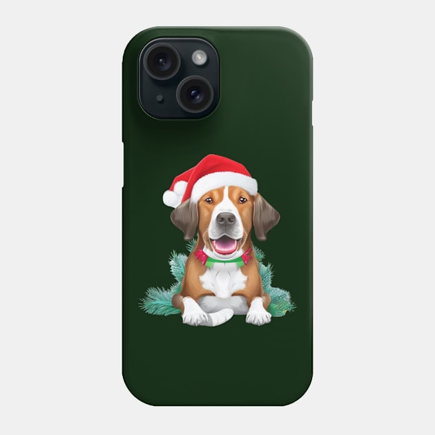 Funny santa dog Phone Case by halazidan