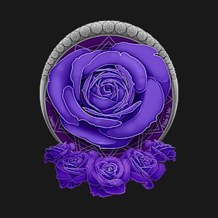 Gothic Purple Rose T-Shirt