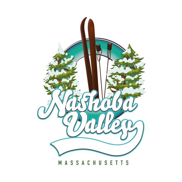 Nashoba Valley Westford, Massachusetts Ski poster by nickemporium1