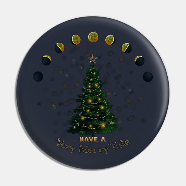 A Very Merry Yule Pin by LunaSea Arts