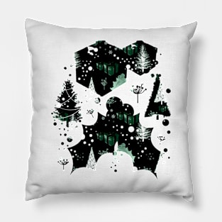 Green Christmas Gifts Pillow