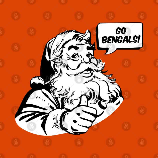 Retro Santa Claus Go Bengals by mia_me