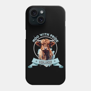 Highlands Cow Scottish, Cow Farmer, cute Highland Cow Phone Case