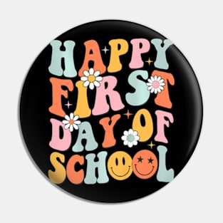 Happy First Day Of School Teachers Kids Back To School Pin