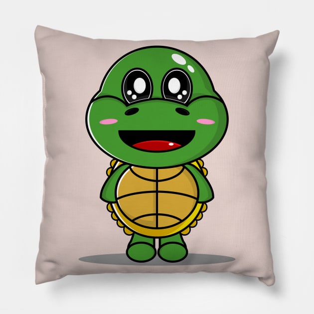 cute turtle Pillow by Zephin's