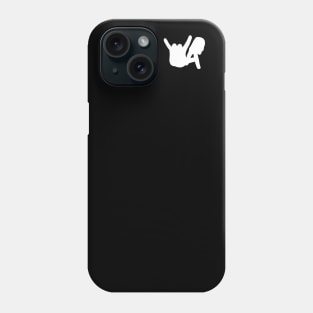 Small LA Rocks Silhouette, White Phone Case