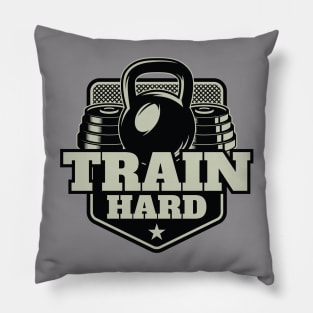 Train Hard: Elevate Your Workouts with Intense Training Sessions Pillow