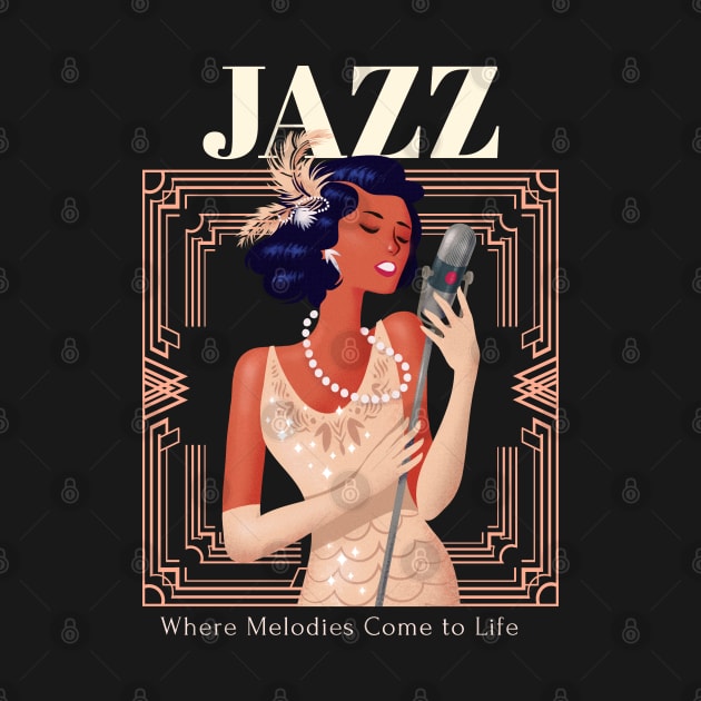 Jazz, Where Melodies Come to Life by TayaDesign