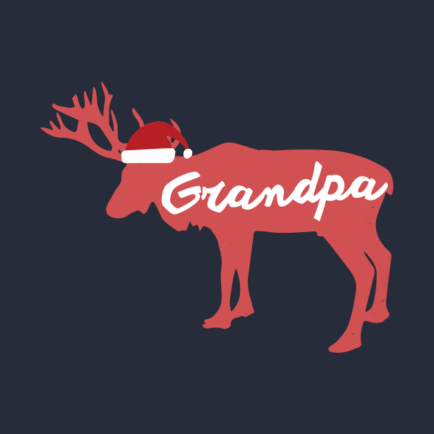 Grandfather, Grandad, Grandpa Reindeer Family Group Christmas Eve Matching by Freid