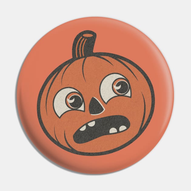 Vintage Spooky Pumpkin Pin by Kappacino Creations