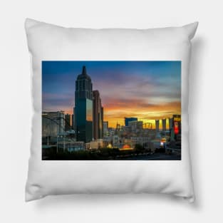 Sunrise on the Strip - Las Vegas, Nevada Pillow