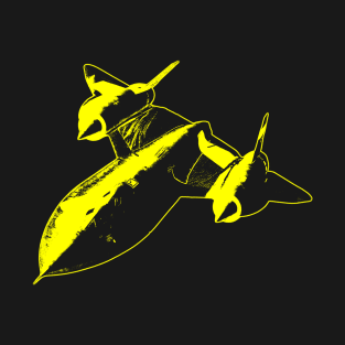 Lockheed SR-71 Blackbird - Yellow Design T-Shirt