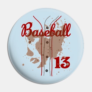 Baseball Jersey Number 13 Kids Baseball Uniform Dirty Funny #13 Pin