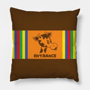 Entrance sign from your childhood Pillow