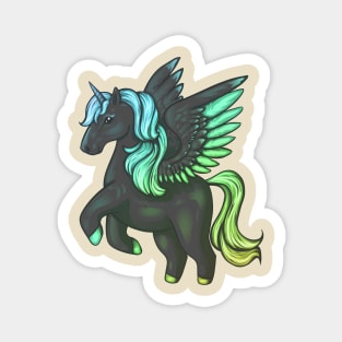 Rainbow Gradient Unicorn Magnet