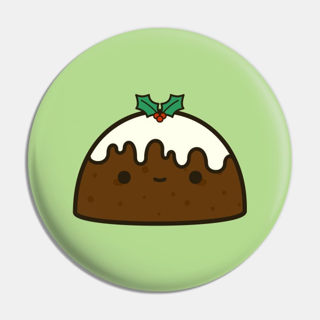 Cute Christmas pudding Pin by peppermintpopuk