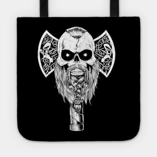 Viking Skull Axe Head Tote