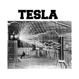 Tesla Generator Vintage Photo Design T-Shirt