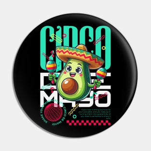 Cinco De Mayo Avocado Pin