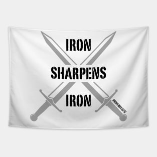 IRON SHARPENS IRON Tapestry