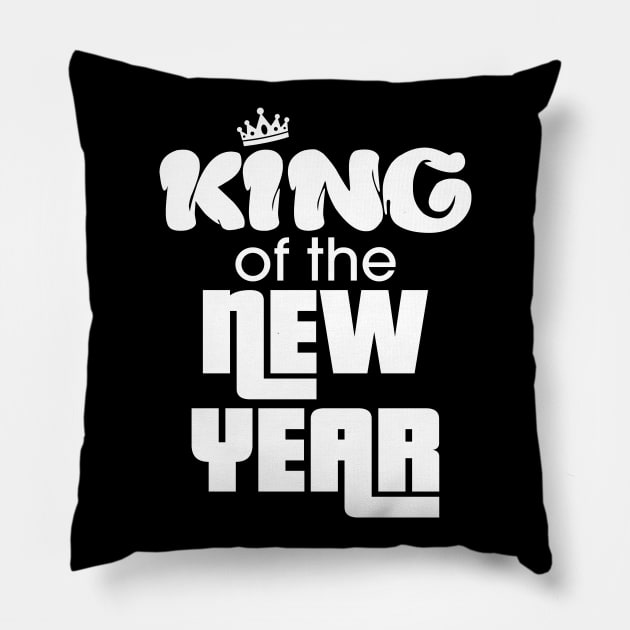 King of the New Year - New Year Pillow by kellydesigns