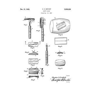 Safety Razor 1935 Patent Black T-Shirt