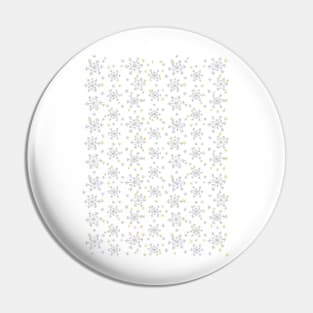 Snowflakes Pattern - White Pin