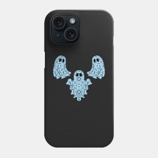 Halloween Ghost Native Ojibwe Floral by Niibidoon Phone Case