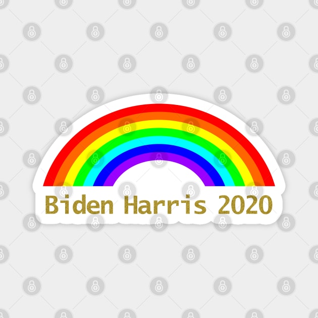 Biden Harris Rainbow Magnet by ellenhenryart