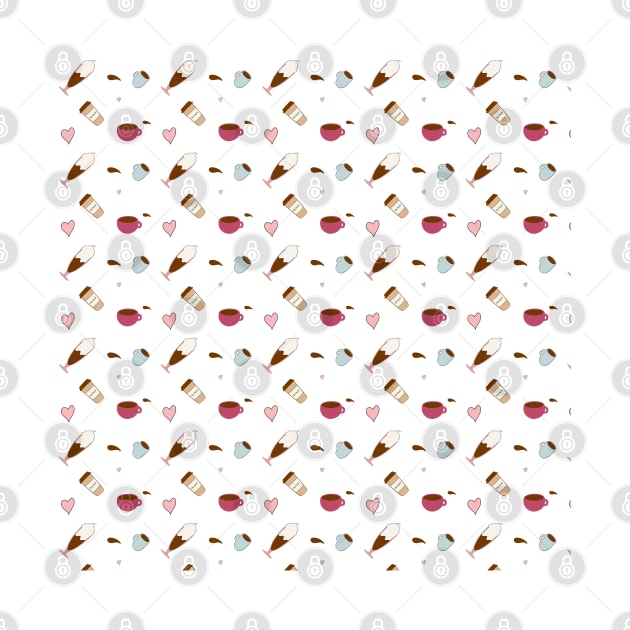 Coffee Cup Pattern by IstoriaDesign