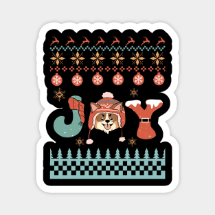 Ugly Corgi Christmas Sweater Magnet