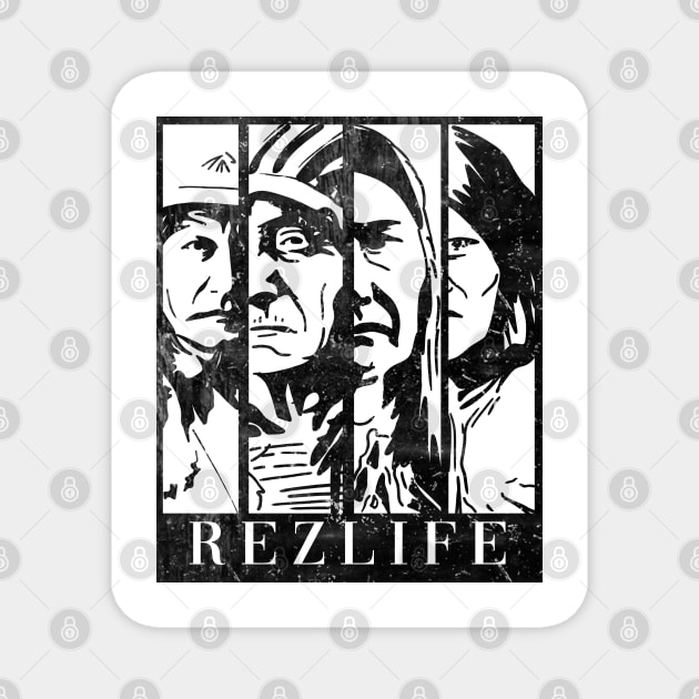 Native American Rezlife Founding Fathers Magnet by Eyanosa