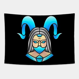 Women Devil Character Tapestry