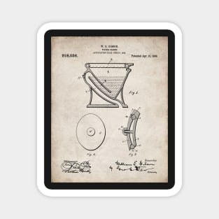 Toilet Patent - Bathroom Art - Antique Magnet