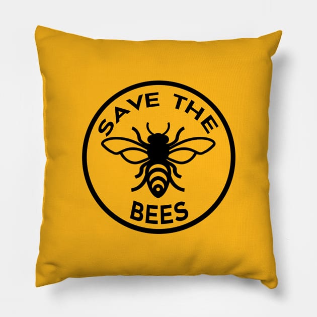 Save the bees Pillow by PaletteDesigns