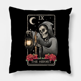 The Hermit Tarot Card Occult Witchcraft Esoteric Goth Gothic Pillow