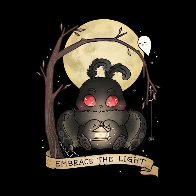 Embrace The Light Baby Mothman Cute Spooky Cryptid by TheGhoulishGarb