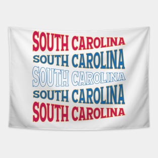 TEXT ART USA SOUTH CAROLINA Tapestry