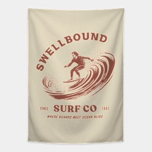 Vintage Surfing Tapestry